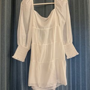 Alice + Olivia White Midi Dress